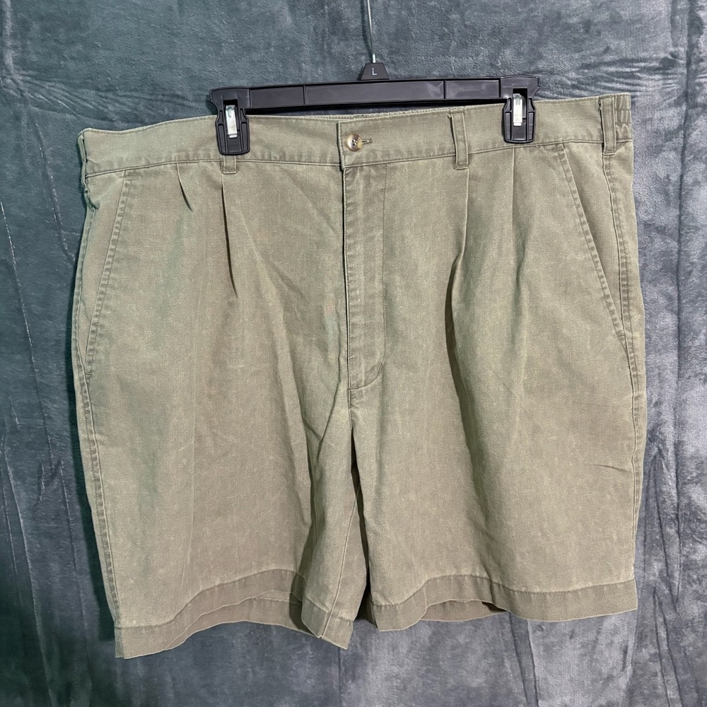 Vintage Bugle Boy Shorts Mens 38 Green chino Y2K Stretchy